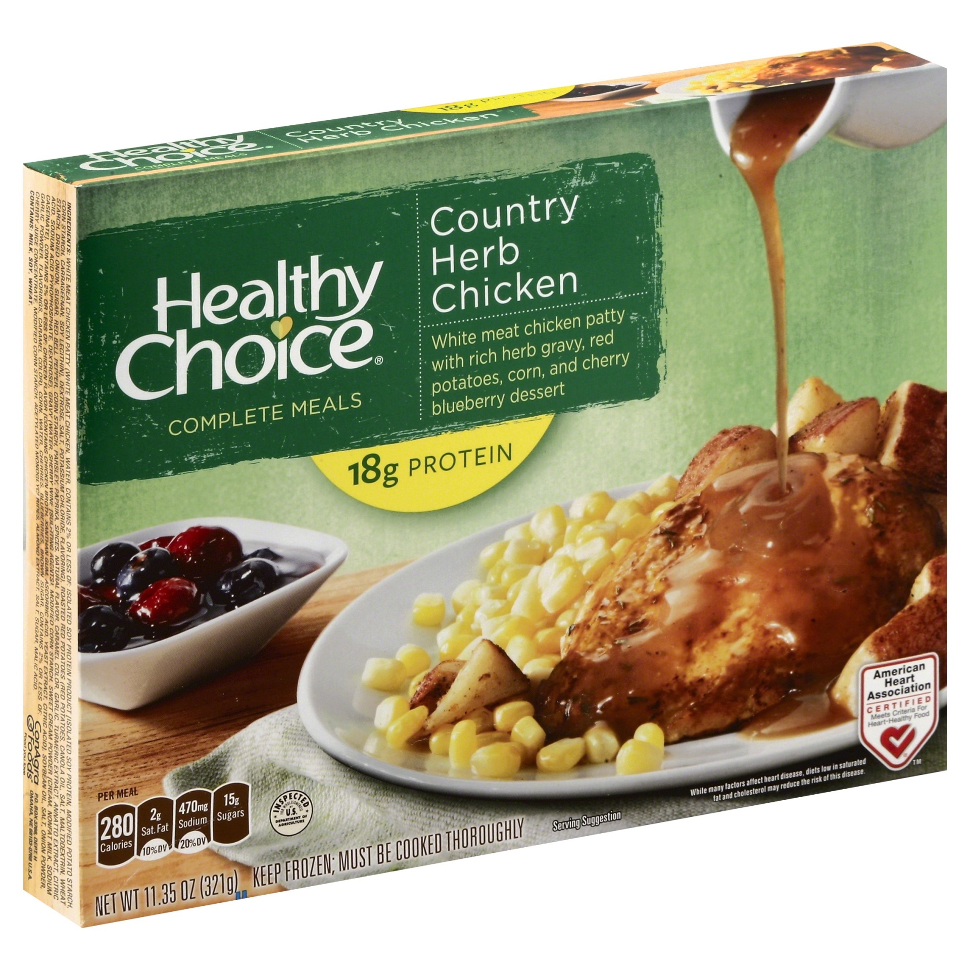 slide 1 of 1, Healthy Choice Country Herb Chicken Complete Meals, 11.35 oz