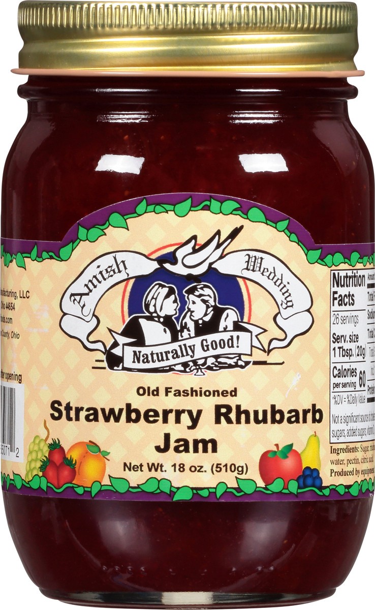 slide 1 of 9, Amish Wedding Old Fash Strawbry Rhubarb, 18 oz