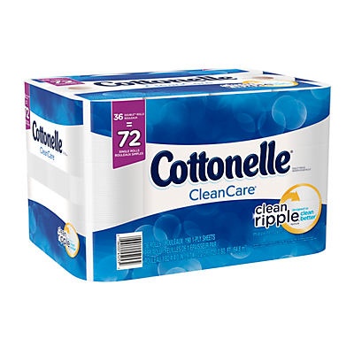 slide 1 of 1, Cottonelle CleanCare Double Roll Bath Tissue, 36 ct