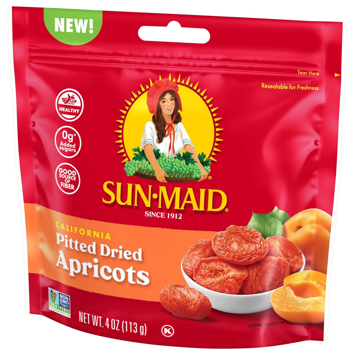 slide 2 of 11, "sunmaid Ca Sun Drd Apricots", 4 inoz in