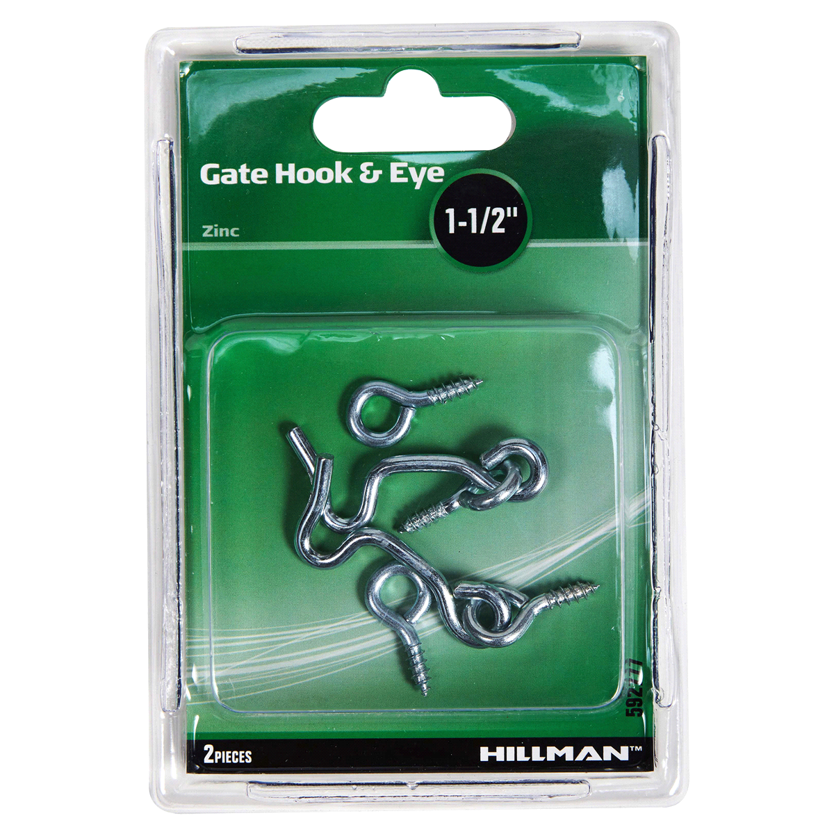 slide 1 of 5, Hillman Gate Hook & Eye, 1-1/2'', 2 Sets, 1 ct