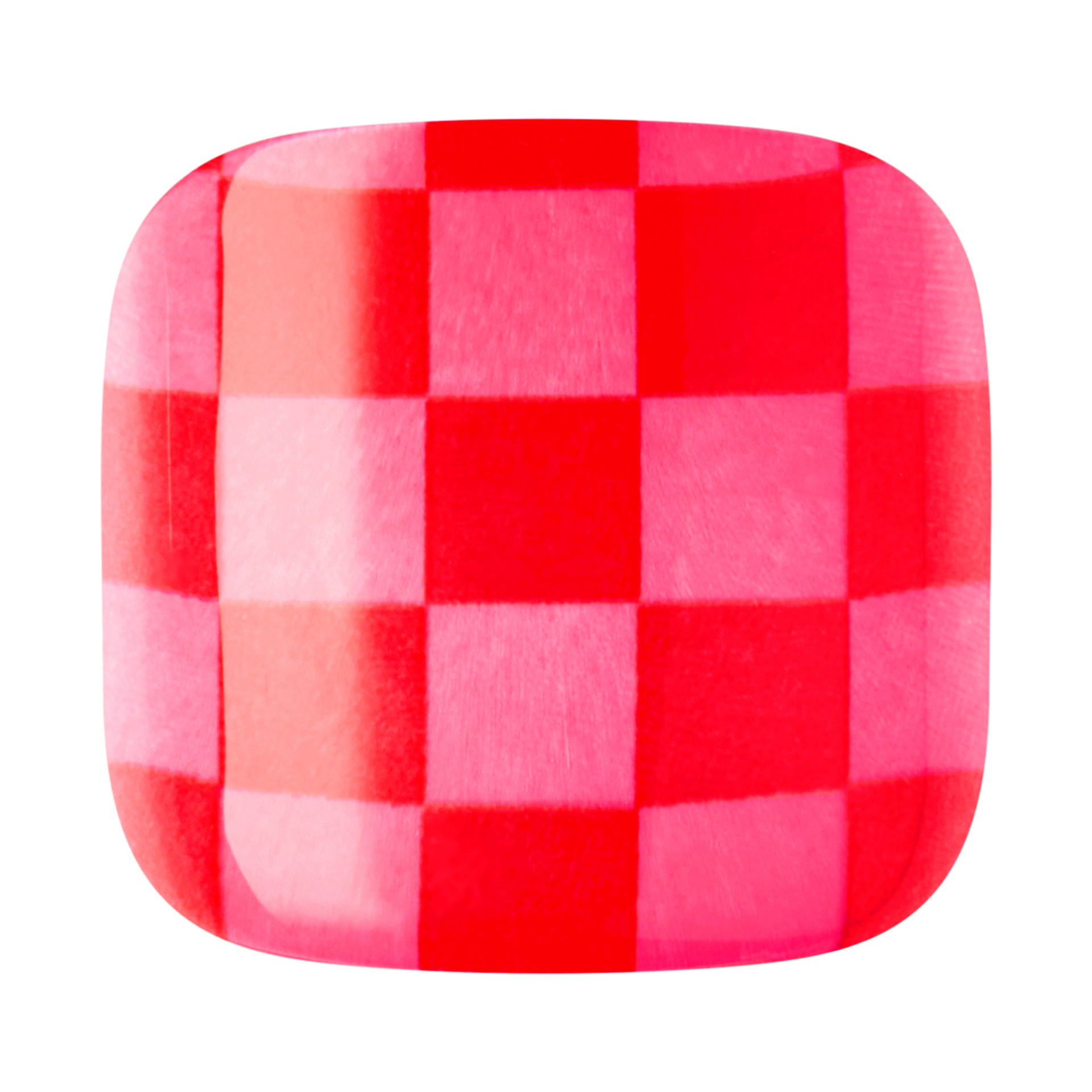 slide 4 of 5, imPRESS Press-On Toenails, No Glue Needed, Pink/White/Orange, Short Square, 27 Ct., 28 pc