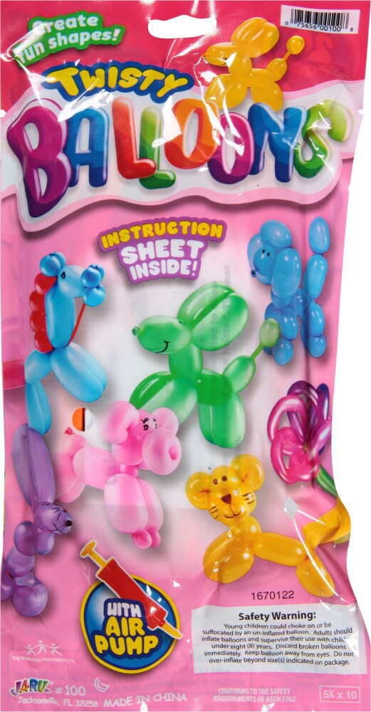 slide 2 of 2, Ja-Ru Twisty Fun Balloons 22 Pieces Multicolor, 1 ct