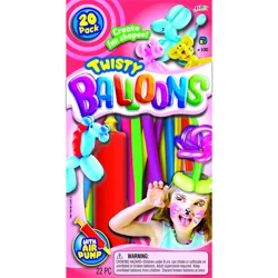 Ja-Ru Twisty Fun Balloons 22 Pieces Multicolor