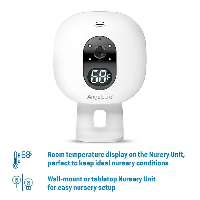 slide 7 of 14, Angelcare AC527 Baby Breathing Monitor with Video and Wireless Breathing Sensor Pad, 5 in