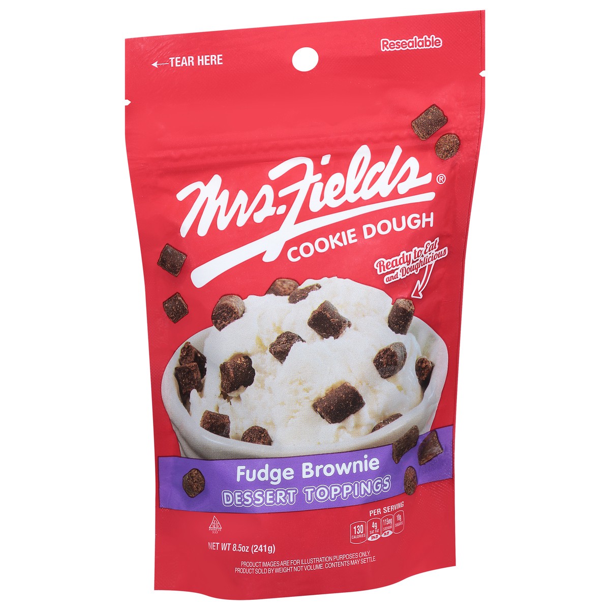 slide 5 of 9, Mrs. Field's Cookie Dough Fudge Brownie Dessert Toppings 8.5 oz, 8.5 oz