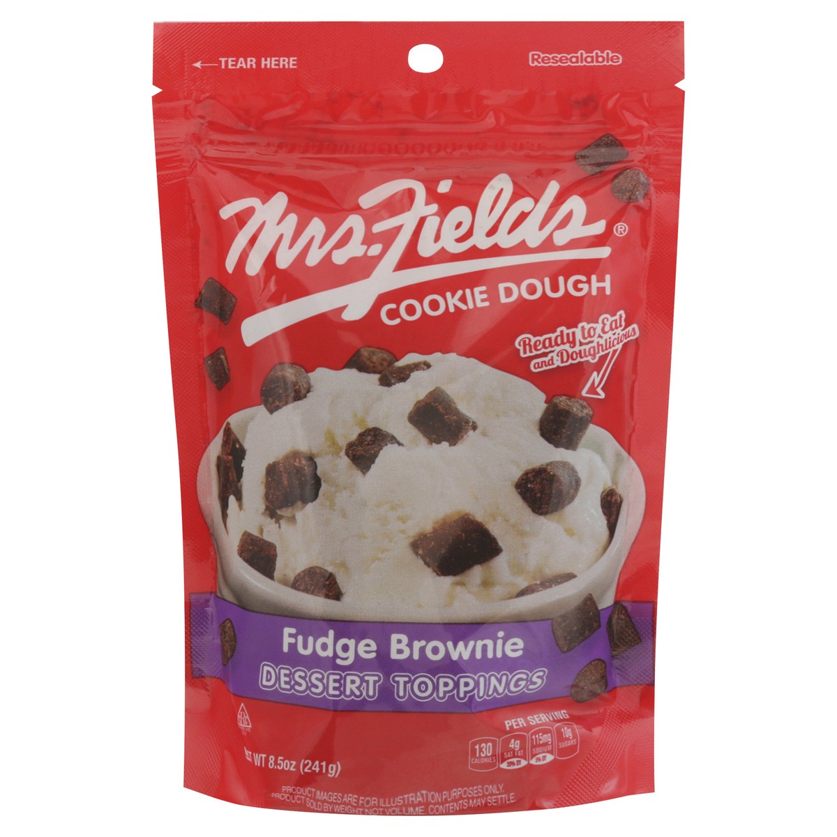 slide 1 of 9, Mrs. Field's Cookie Dough Fudge Brownie Dessert Toppings 8.5 oz, 8.5 oz