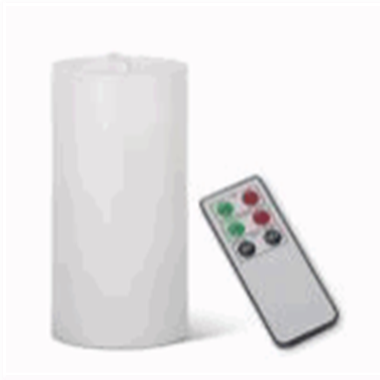 slide 1 of 1, White Luminara Water Candle W/remote, 1 ct