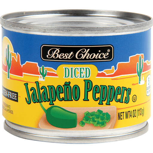 slide 1 of 1, Best Choice Diced Jalapeno Peppers, 4 oz