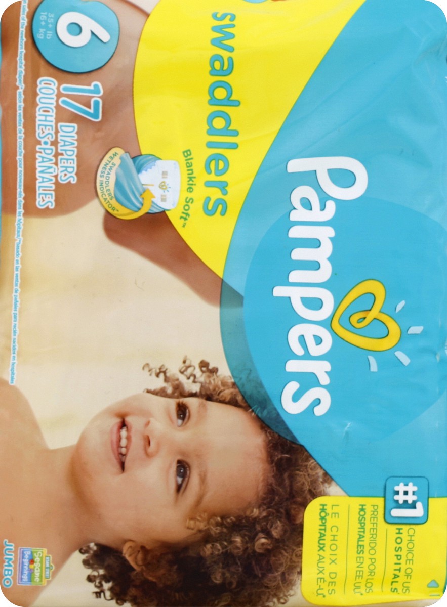 slide 2 of 6, Pampers Diapers 17 ea, 17 ct