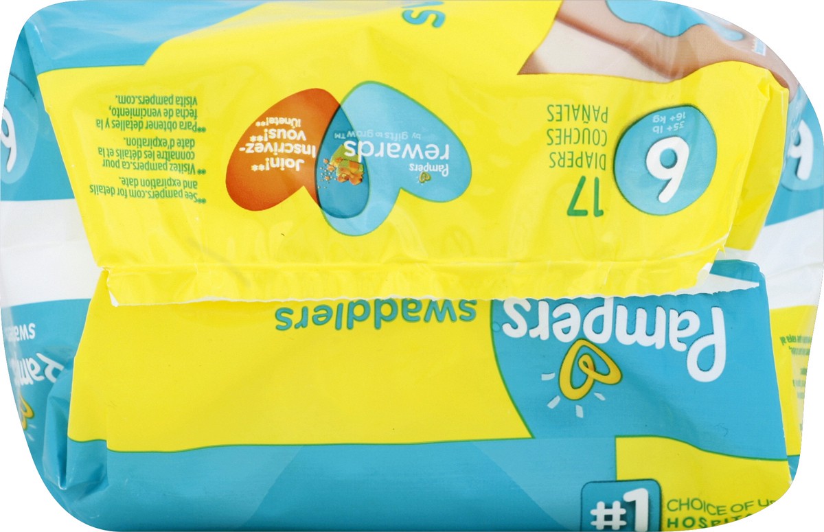 slide 5 of 6, Pampers Diapers 17 ea, 17 ct