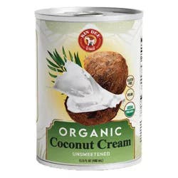 Kin Dee Organic Unsweetened Coconut Cream 13.5 fl oz