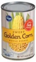 Kroger Sweet Golden Whole Kernel Corn - No Salt Added