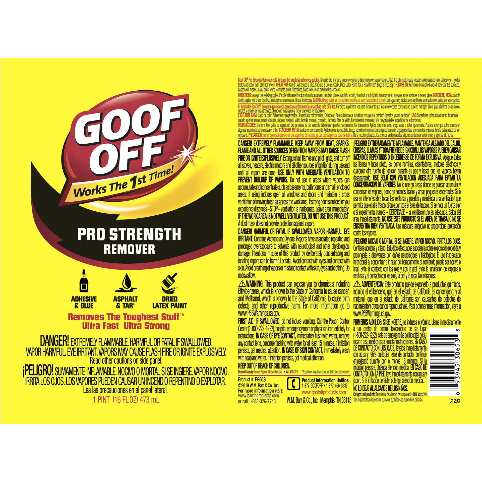 slide 2 of 5, Goof Off Professional Strength Remover, 16 oz