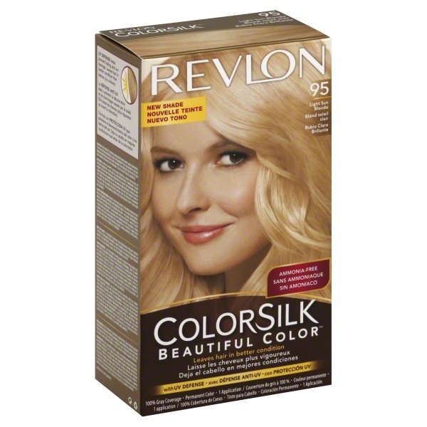 slide 1 of 1, Revlon ColorSilk 95 Light Sun Blonde Permanent Color, 1 ct