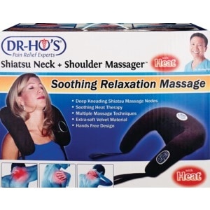 slide 1 of 1, Dr-Ho's Shiatsu Neck & Shoulder Massager With Heat, 1 ct