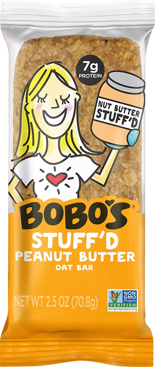 slide 4 of 4, Bobo's Gluten Free Peanut Butter Filled Bar, 2.5 oz