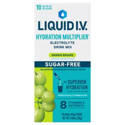Liquid I.V. 10ct Sugar Free Green Grape Carton (IP)