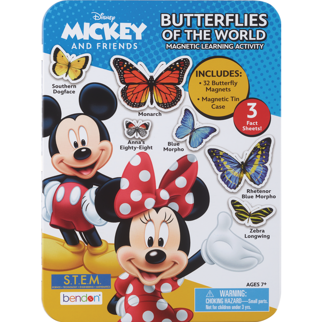 slide 1 of 1, BENDON PUBLISHING 6572 Mickey Butterflies Actv Tin, 1 ct