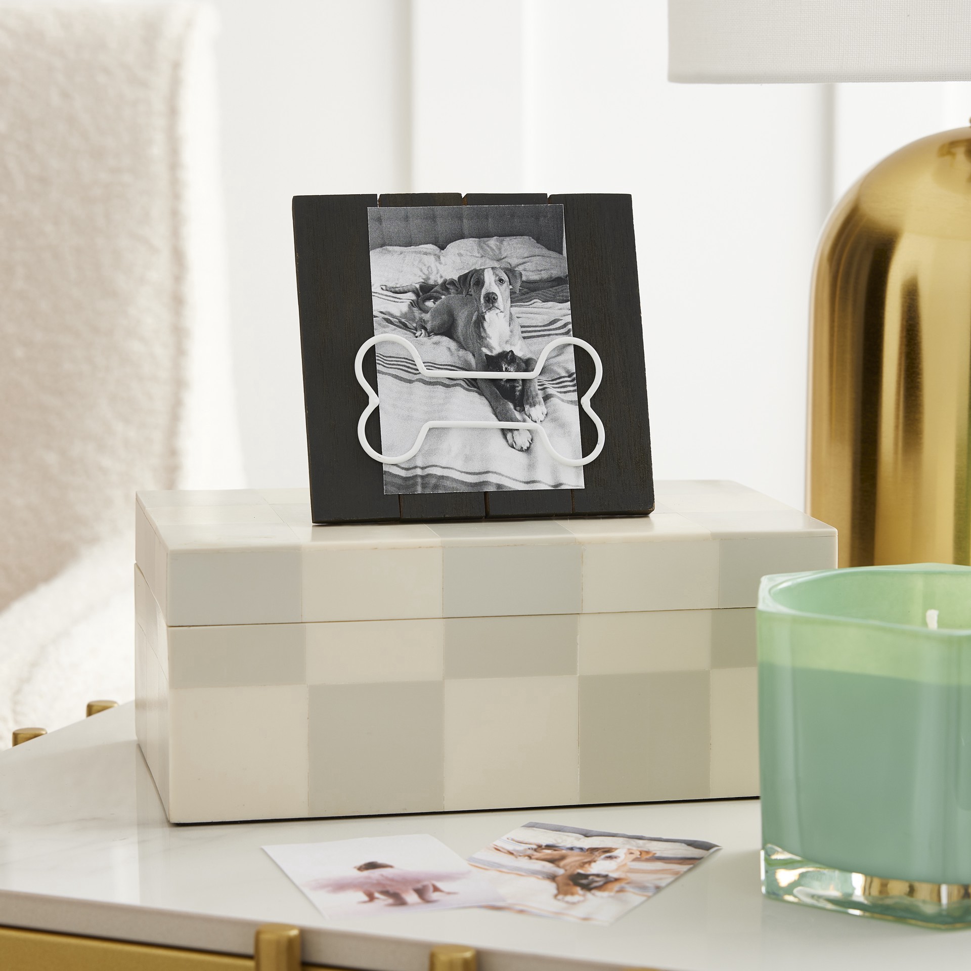 slide 3 of 4, Black Bone Wire Mini Clip Frame By Studio Decor, 0.59 in x 4.33 in x 4.13 in