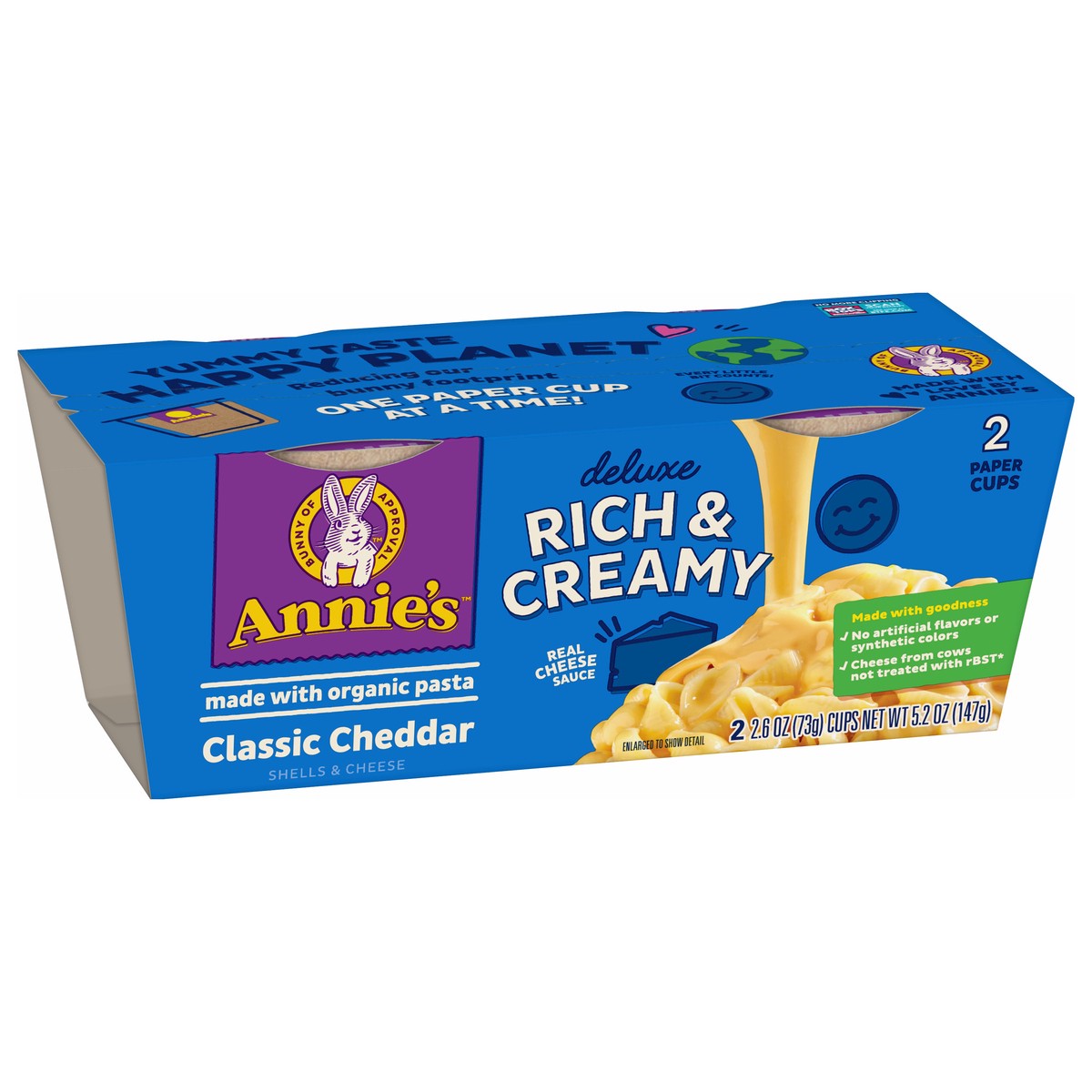 slide 7 of 9, Annie's 2 Pack Classic Cheddar Shells & Cheese 2 ea, 2 ct