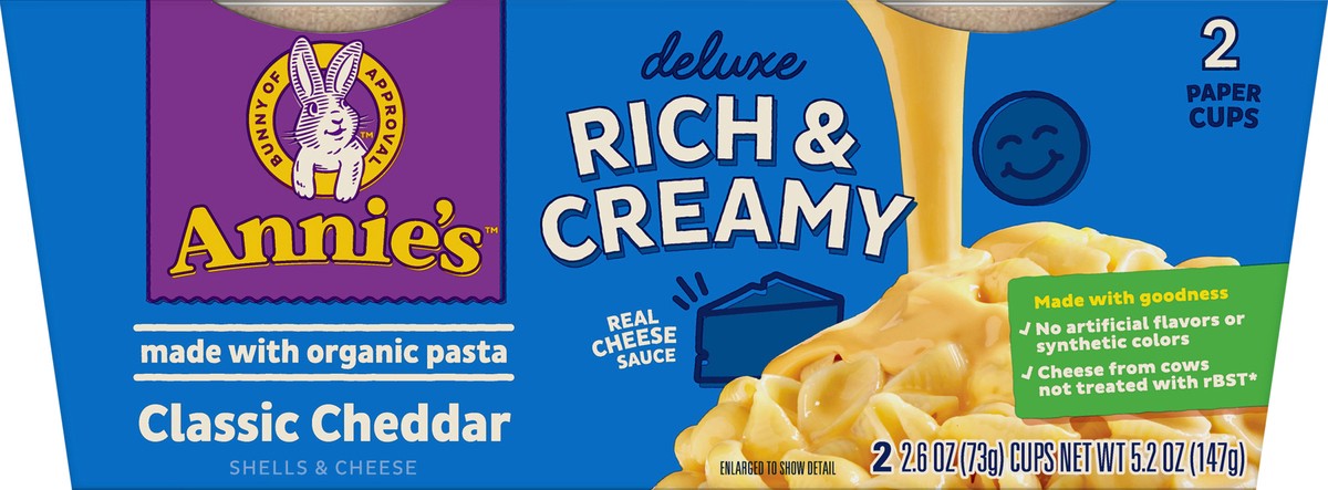 slide 4 of 9, Annie's 2 Pack Classic Cheddar Shells & Cheese 2 ea, 2 ct