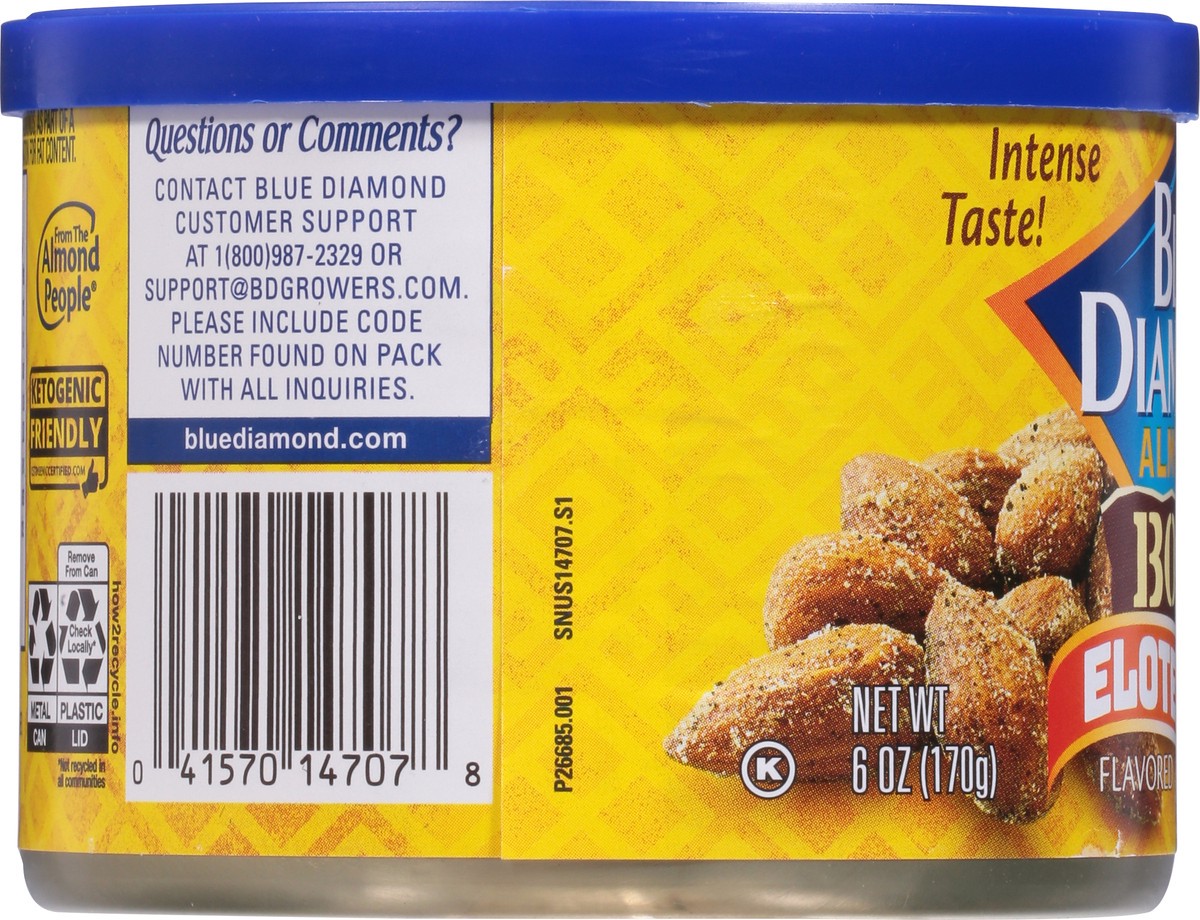 slide 3 of 9, Blue Diamond Bold Elote Mex Almond, 6 oz
