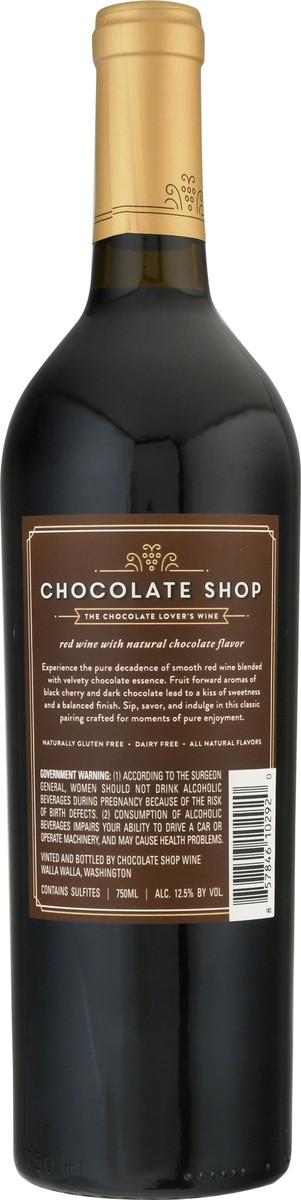 slide 10 of 11, Chocolate Shop Chocolate Flavor Red Wine 750 ml Bottle, 750 ml