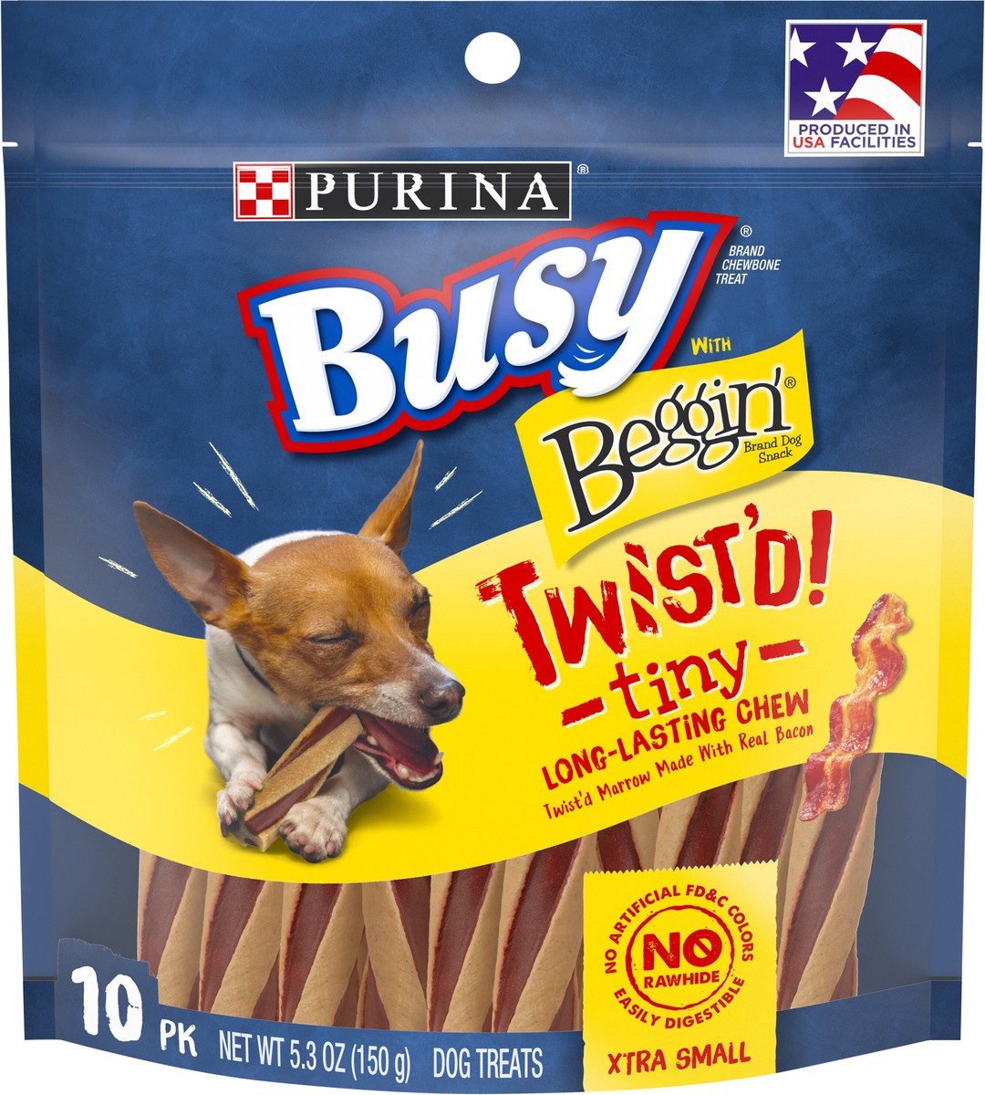 slide 7 of 9, Busy Purina Busy With Beggin' Twist'd Tiny Dog Treats, 5.3 oz