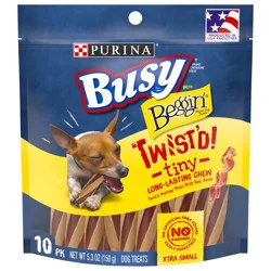 Purina Busy with Beggin’ Twist’d Tiny Adult Dog Chew Bone Treats