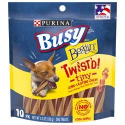 Purina Busy with Beggin’ Twist’d Tiny Adult Dog Chew Bone Treats