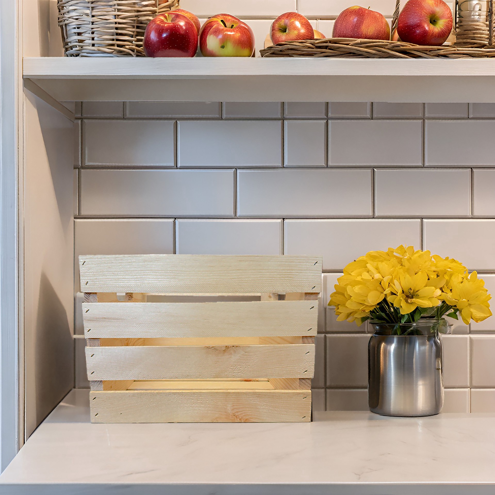 slide 3 of 5, 9.25" X 12.5" X 12.5" Pinewood Crate By Make Market, 9.25 in x 12.5 in x 12.5 in