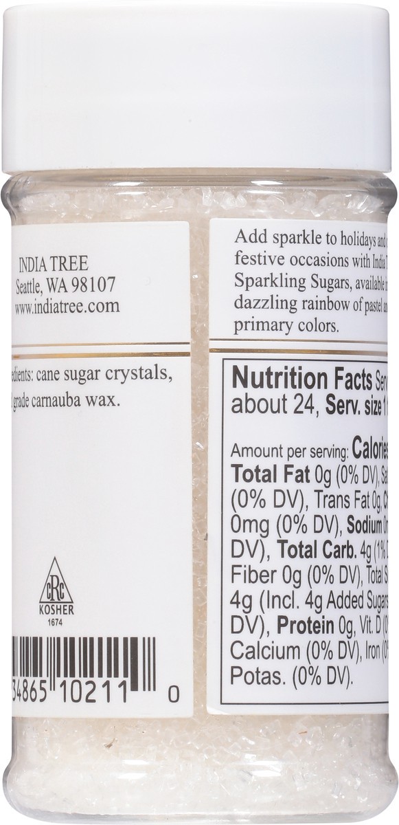 slide 3 of 9, India Tree Electric Blue Sparkling Sugar, 3.5 oz