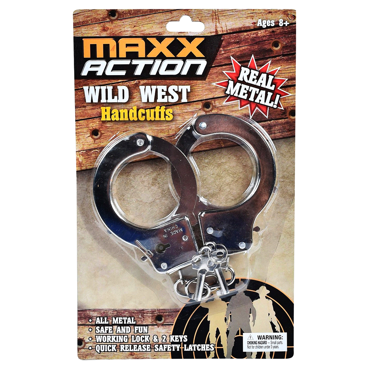 slide 1 of 5, Maxx Action Wild West Handcuffs, 1 ct