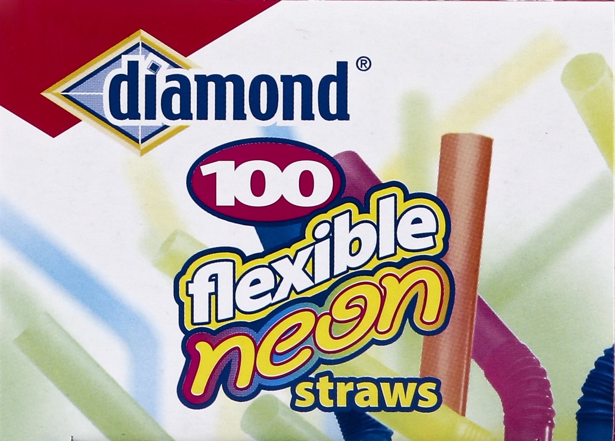 slide 4 of 4, Diamond Straws 100 ea, 100 ct