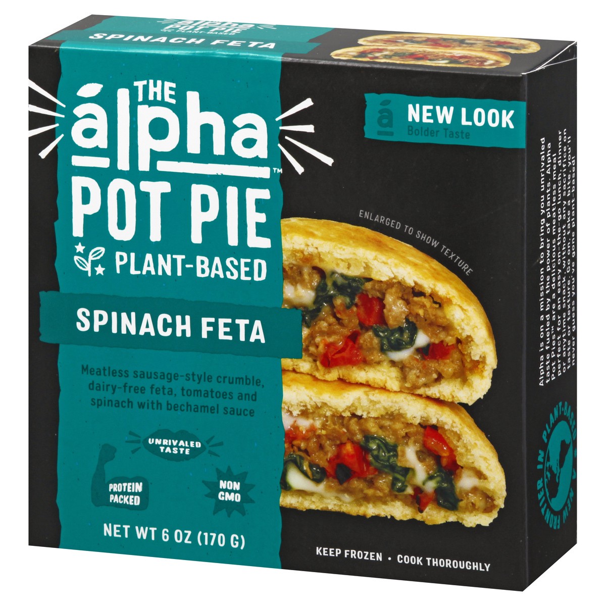 slide 5 of 9, Alpha Foods Alpha Plant-Based Spinach Feta Pot Pie 6 oz, 6 oz