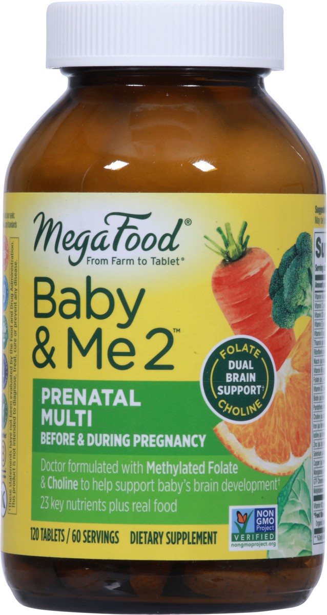 slide 12 of 12, MegaFood Baby & Me 2 Prenatal Multi 120 Tablets, 120 ct