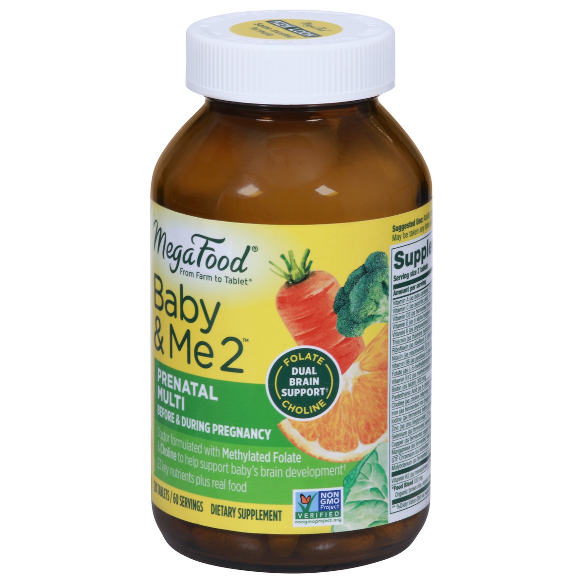 slide 9 of 12, MegaFood Baby & Me 2 Prenatal Multi 120 Tablets, 120 ct