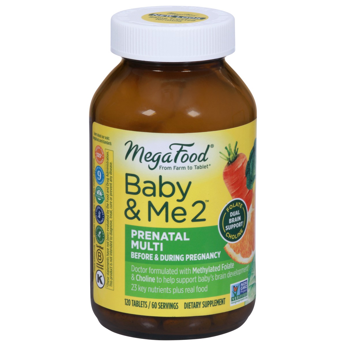 slide 7 of 12, MegaFood Baby & Me 2 Prenatal Multi 120 Tablets, 120 ct