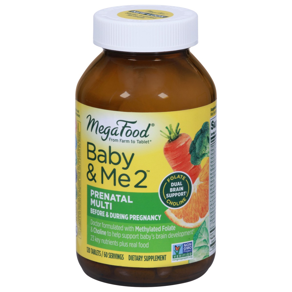 slide 1 of 12, MegaFood Baby & Me 2 Prenatal Multi 120 Tablets, 120 ct