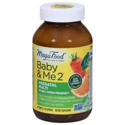 MegaFood Baby & Me 2 Prenatal Multi 120 Tablets