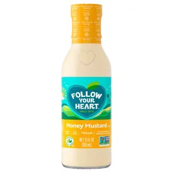 Follow Your Heart Vegan Honey Mustard Salad Dressing, Non-GMO, Dairy Free, Gluten Free, Creamy Salad Dressing with the Benefits of Hemp and Flaxseed Oils, 12 OZ Bottle