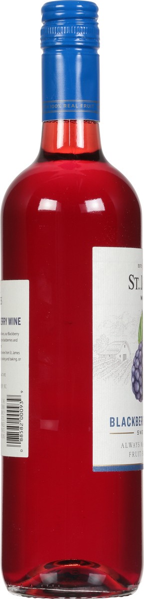 slide 2 of 9, St. James Winery Blackberry Blueberry Sweet Wine 750 ml, 750 ml