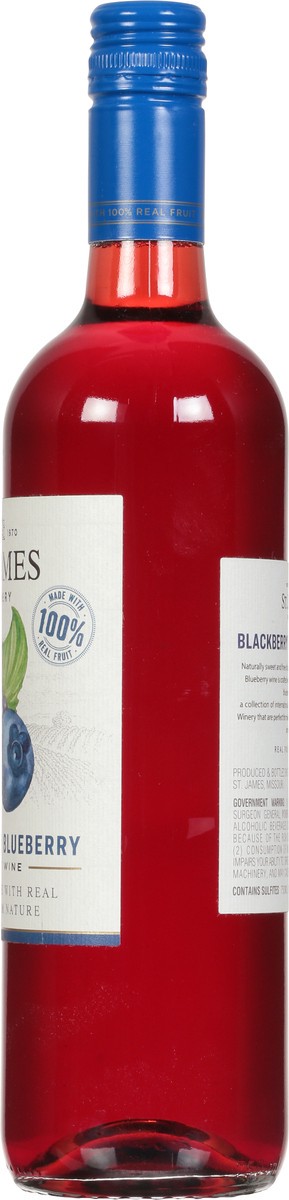 slide 5 of 9, St. James Winery Blackberry Blueberry Sweet Wine 750 ml, 750 ml