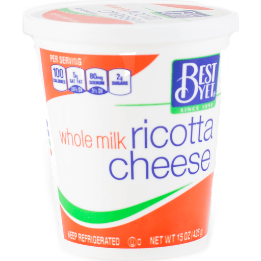 slide 1 of 1, Best Yet Whole Milk Ricotta - 15 oz, 15 oz