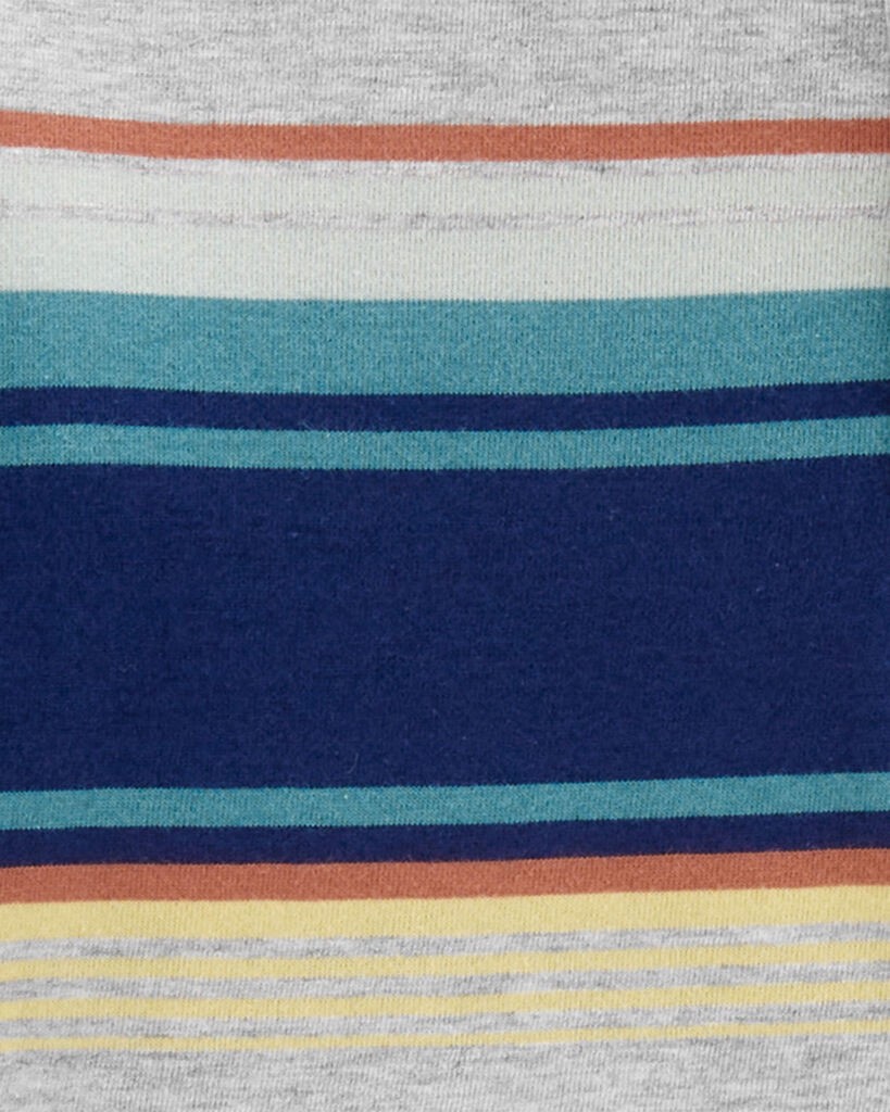 slide 2 of 2, Oshkosh Kid Striped Henley Grey 10, 1 ct