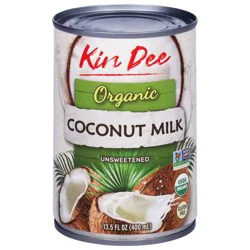 Kin Dee Organic Unsweetened Coconut Milk 13.5 fl oz