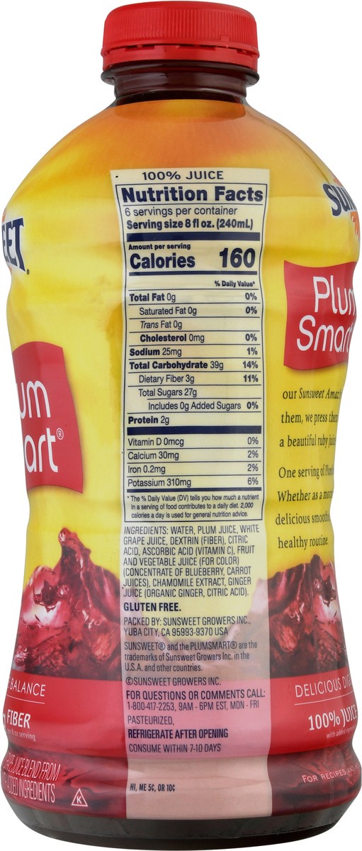 slide 6 of 9, Sunsweet Plum Prune Juice 100% - 48 fl oz, 48 fl oz