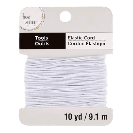 slide 1 of 3, 0.5mm Elastic Cord By Bead Landing, 0.5mm