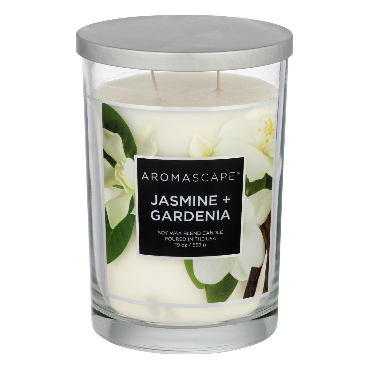 slide 1 of 9, Aromascape Jasmine + Gardenia Candle 1 ea, 1 ct